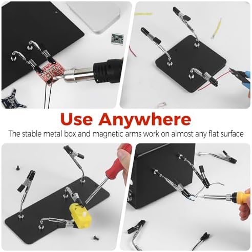 Soldering Helping Hands Station, NEWACALOX Magnetic Third Hand Helping Tool