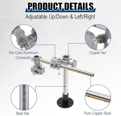 Welding Torch Holder for Welding Positioner Turntable Universal Mig Tig Gun Stand with V Clamp Mount(11.7 x 13.0 Inch)