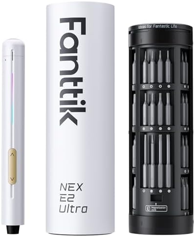 Fanttik E2 Ultra Electric Screwdriver, Screwdriver for Electronics (White)