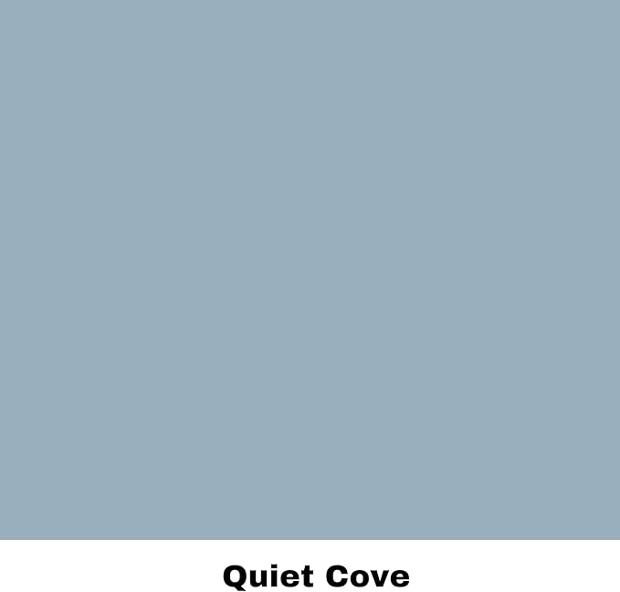Dixie Belle Silk All-in-One Mineral Paint - Quiet Cove (16oz) - Blue-Gray Water Based Built-In Primer + Topcoat for Wood + Metal - Durable Furniture Paint - Low Reflective Finish