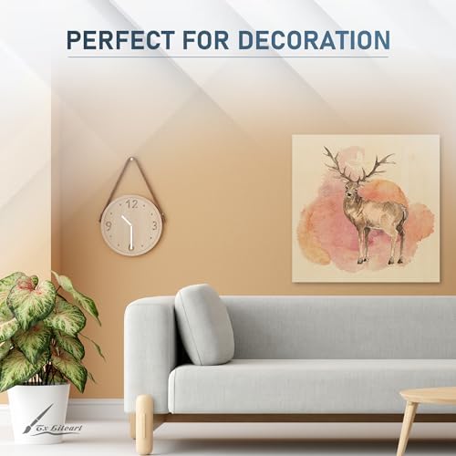 Baltic Birch Plywood - 1/8 Inch Thickness - 11.8" x 11.8" Wood Sheets for Laser Cutting, CNC Cutting and Crafts (20, 11.8 X 11.8)