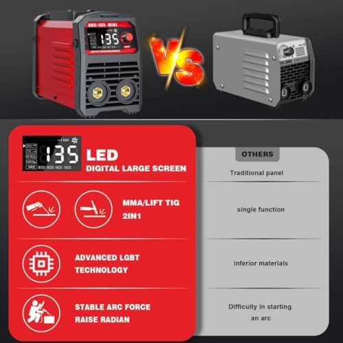 110V 2-in-1 Stick Welder & Lift TIG Portable Welding Machine