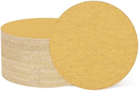 HARFINGTON 100 Pcs 2 Inch Sanding Discs 120 Grit Yellow Aluminum Oxide