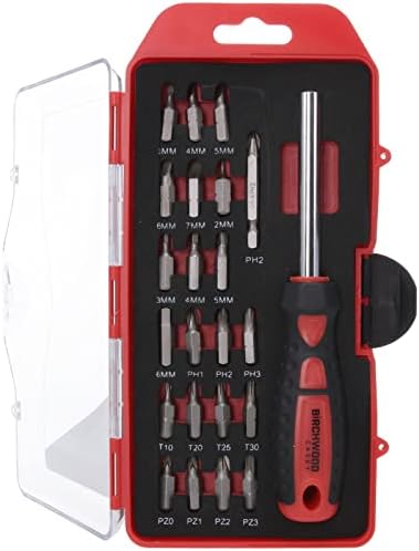 BIRCHWOOD CASEY Basic Screwdriver Kit | Durable Versatile Gunsmithing Wrench 22 Piece Set | Case Included