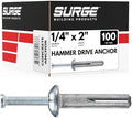 1/4" x 2" Hammer Drive Nail in Concrete Anchor (Box of 100)