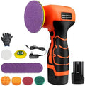 Cordless Sander, 3" Palm Sander with 16.8V 2.0Ah Li-ion Battery, 3500RPM Mini Polisher, 19 Accessories Sanders Tool for Sanding/Polishing/Waxing/Cleaning