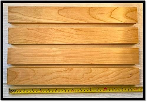 Woodchucks Wood 3/4 Inch x 2 Inch x 16 Inch Solid Cherry Lumber Boards as Cutting Board Wood (6 Pack)
