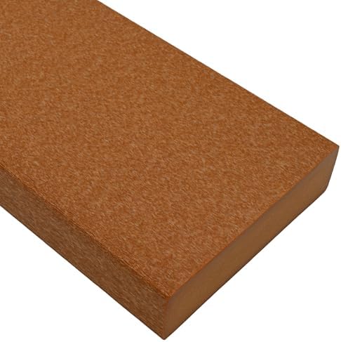 BuyPlastic Tangent Poly Lumber - Bright Cedar, 2x6 (1.5" x 5.5"), 72" Length - HDPE Plastic Board for Outdoor Furniture and More