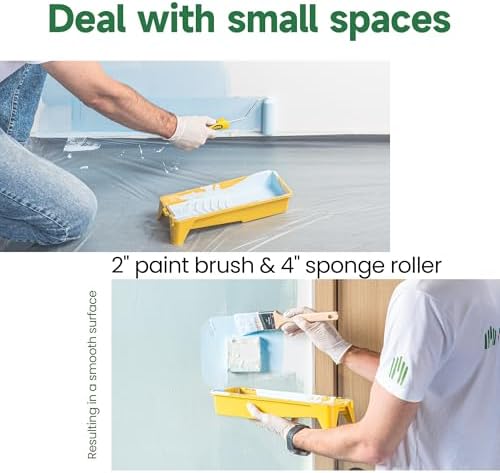 VOOMEY 28PCS 18 Inch Paint Roller Kit, Large Roller with Extension Pole