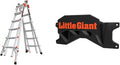 Little Giant Multi-Position 26-Ft Aluminum Ladder with Storage Rack, Black/Orange
