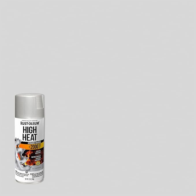 Rust-Oleum 248904 Automotive High Heat Spray Paint, 12 Ounce (Pack of 2), Flat Aluminum