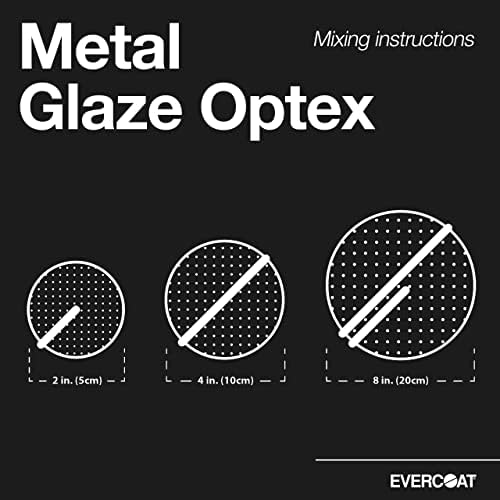 Evercoat Metal Glaze Optex - Highly Adhesive Sanding Polyester Putty & Body Filler - 30 Fl Oz