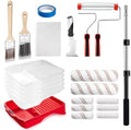 Mister Rui 22-Piece Paint Roller Kit with 3 Ft Extension Pole