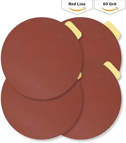 Indasa 5" Rhynostick 100 PCS – 60 Grit, PSA Sanding Discs – High-Performance Abrasive, 250°F Heat-Resistant, Clog-Free, No Residue – Aluminum Oxide