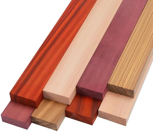 8 Pcs Exotic Hardwood Lumber 3/4" X 2" X 24"
