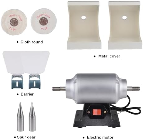 550W Dentist Double Top Lathe Buffing Grinder Lab Bench Buffer Polisher Electric 3000RPM for Casting Jewelry Polishing Machine