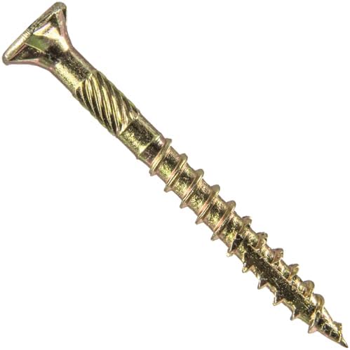 Jake Sales #10 X 2 Gold Star Wood Screw Torx/Star Drive Flat Head - Multipurpose Torx/Star Drive Wood Screws - CASE Qty 42 Boxes 4,116 Screws