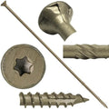 Jake Sales #15 x 12 Bronze Exterior Wood Screws - Torx Flat Head - ACQ Compatible - Full Box (~250 Count)