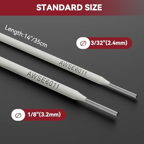 ARCCAPTAIN E6011 Welding Rods 3/32" 10LB Carbon Steel Stick Electrodes