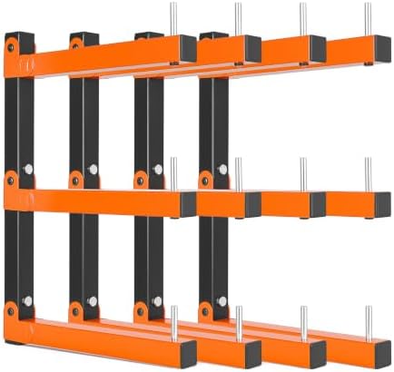 VEVOR Lumber Rack, 3-Tier 4-Pack 110 lbs per Tier, Foldable Wood Storage