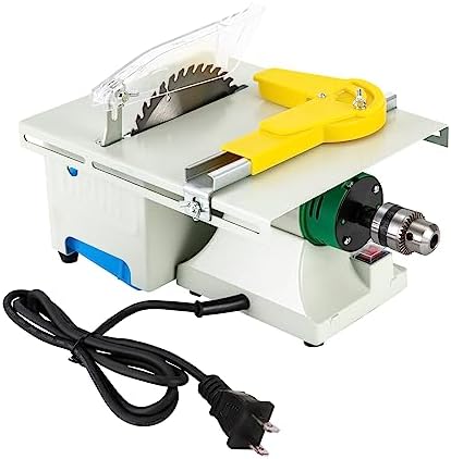 Table Saw, Jewelry Rock Polishing Machine Bench Grinder Polisher Mini Table Saw 110V, Adjustable Speed Cutting Machine 800-10000rpm for Cutting Grinding Engraving Polishing