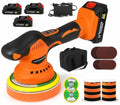AUXKO DA Car Polisher Kit, Cordless Buffer with 3x21V 2000mAh Batteries
