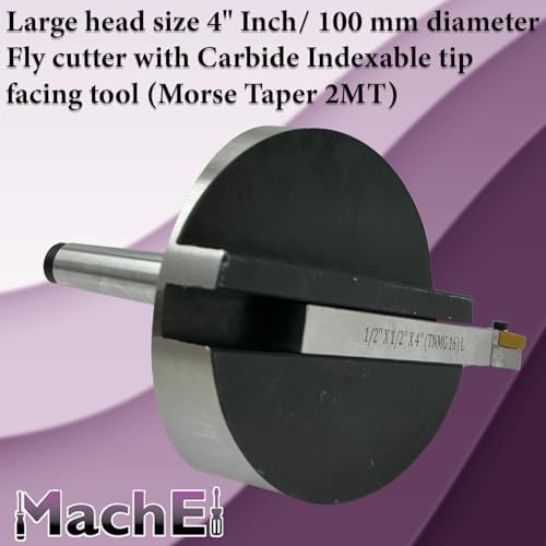 4" Fly Cutter with Indexable Tool (Morse Taper 2MT Shank)