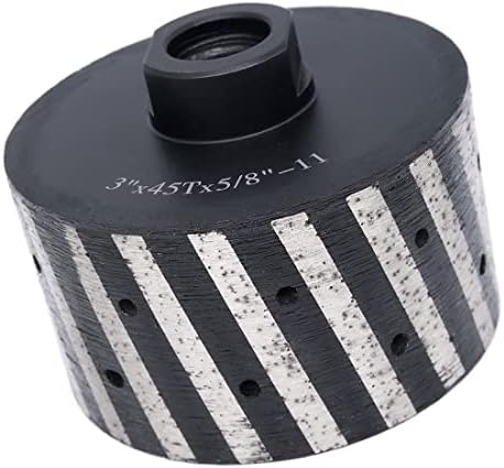 3 Inch Diamond Drum Wheel Resin Filled Zero Tolerance Coarse Grit with 5/8"-11 Thread for Granite Marble Concrete