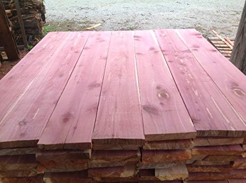 Woodchucks Wood 3/4 Inch x 2 Inch x 16 Inch Solid Red Cedar Lumber Boards as Cutting Board Wood (6 Pack)