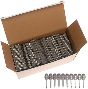 1000x Collated Concrete Nails 1-1/16 Inch (27mm) for Hilti BX 3 (BX3) Cordless Concrete Nailer, B3 MX Collated Strip, Full Round Head Hardened Steel Pins for Metal Track, Drywall & Concrete