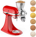 GVODE Grain Mill Attachment for KitchenAid Stand Mixer, 9 Grind Levels