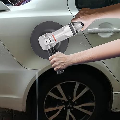 7 Inch Pneumatic Air Angle Sander, 4000RPM Heavy Duty Wet Air Sander, Pneumatic Sander Angle Handy Polisher, Grinder Polishing Machine for Floors Stones Cars Ships Motorcycles