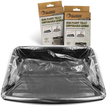 ROLLINGDOG 12" Paint Tray & 10PC Paint Tray Liners