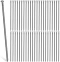 Nuenen 100 Pack 12 Inch Heavy Duty Landscape Stakes Metal Landscape Anchoring Spikes Garden Ground Spikes for Artificial Turf Nails Weed Barrier Paver Edging Timber Carpentry Tent Camping, Black