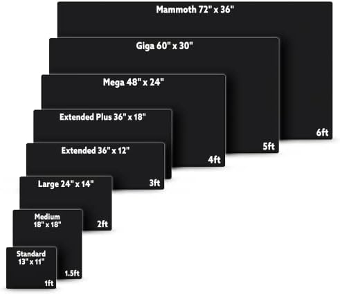 Gamer Boss - Gaming Mouse Pad - 60 x 30 Inches - 4mm Thick with Stitched Edges, Non-Slip Rubber Base, Premium Cloth Mousepad, Desk Mat for Laptop, Keyboard, Computer & PC (Giga, Topographic)