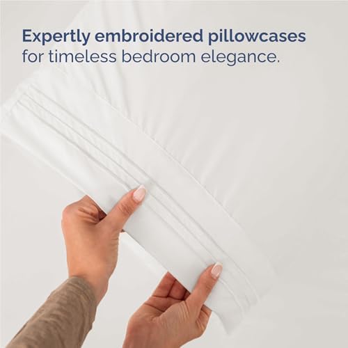 Full Size 4 Piece Sheet Set - Breathable & Cooling Sheets - Antique White