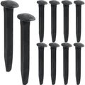 10 pcs Railroad Spike Carbon Steel Rail Road Spike Ties, 4.72 Inch, Black