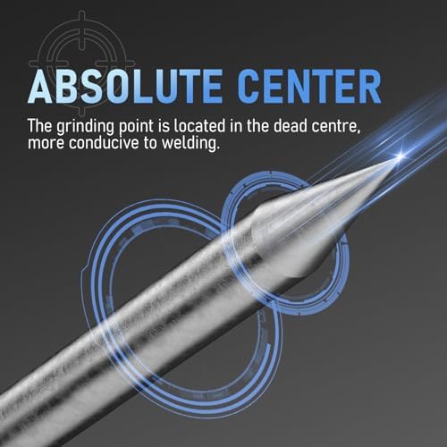 YESWELDER TIG Tungsten Electrode Pre-Sharpened Welding Tungsten Rod 2% Lanthanated 1/8" x 7" (Blue, WL20/EWLa-2) 10-pk
