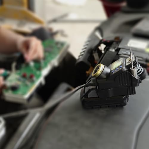WEP 982-VI 1 Cordless Soldering Station for Dewalt 20V Battery Soldering Iron Kit with Integrated Holder, Tips Cleaner, °C-°F Conversion, Sleep Mode, 5 C235 Compatible Tips, 0.8mm Solder Wire