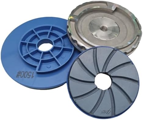 Snail Lock Adapter 4" - Aluminum Back-Up Pad Stone Edge Polishing Pads Holder with 5/8"-11 Arbor (4 Inch)
