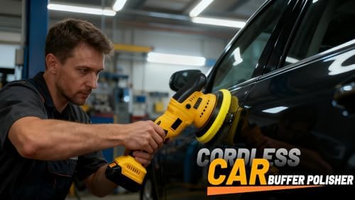 Cordless Buffer Polisher Compatible with Dewalt 20V Battery, 7500RPM | Dual Action | 6 Variable Speed | 6-Inch, 2026 New Upgraded Brushless High Power Orbital Car Polisher (Tool Only)