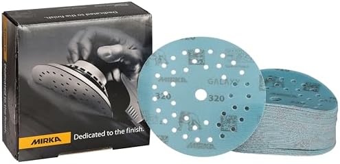 Mirka Galaxy Multifit 5 Inch Ceramic Sandpaper 320 Grit Hook & Loop 50 Pack