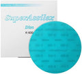 Super Assilex Flexible 6 inch Sanding Discs, Sky K-600, No Holes, Hook & Loop, 193-1518, 25 Discs