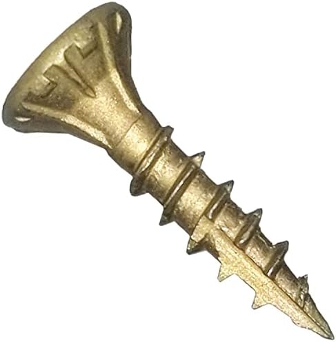 8 x 3/4" Bronze Coated Multipurpose Exterior Coated - ACQ Compatible Wood Screw Torx/Star Drive Flat Head 5 Pound CASE 17145 Screws