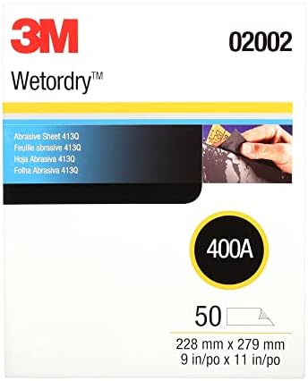 3M Wetordry Abrasive Sheet, 213Q, 02040, P320, 9 in x 11 in