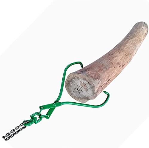 Timber Claw Hook, 25 in - Swivel Log Lifting Tongs Heavy Duty Grapple Timber Claw, Lumber Skidding Tongs Logging Grabber 25" Jaw Opening