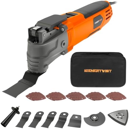 ENERTWIST 4.2 Amp Oscillating Multitool Kit with 33 PCS Saw Accessories
