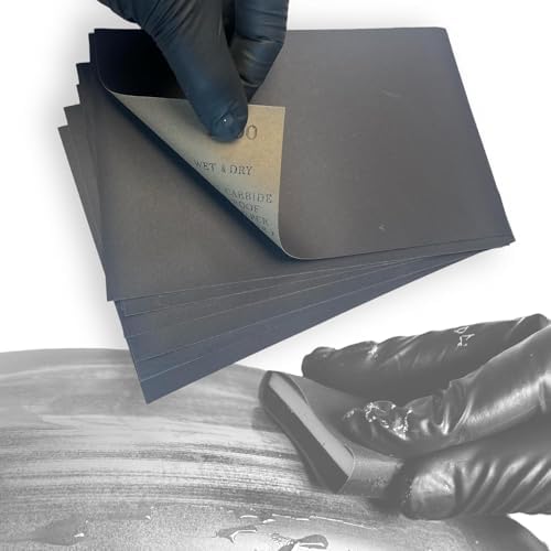 LiME LiNE Sanding Sheets 25 Pack, Automotive Grade Silicon Carbide Wet or Dry Sand Paper (800 grit)