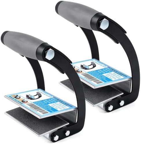 Newdeli Plywood Carrier 2 Pack Panel Carrier Plywood Lifting and Drywall Carrying Tool, Plywood Gripper Clamp Lift Tool for Wood, Synthetic Cement Board, Sheet Board -Clamping Thickness up to 3/4 inch