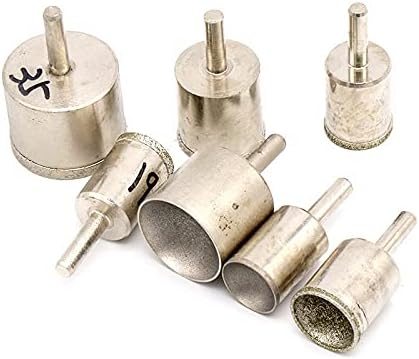 1Pc 6mm Shank Diamond Grinding Head Mounted Points Spherical Concave Jade Carving Burrs For Rotary Tool Fine Rough Sand Polisher,Fine Grit,8mm